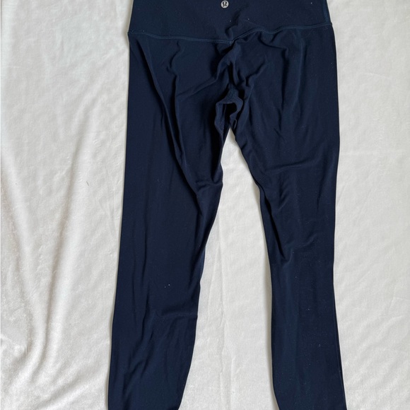 Women’s lululemon Navy Leggings Yoga Pants Workout Exercise Soft Skinny - Picture 2 of 4